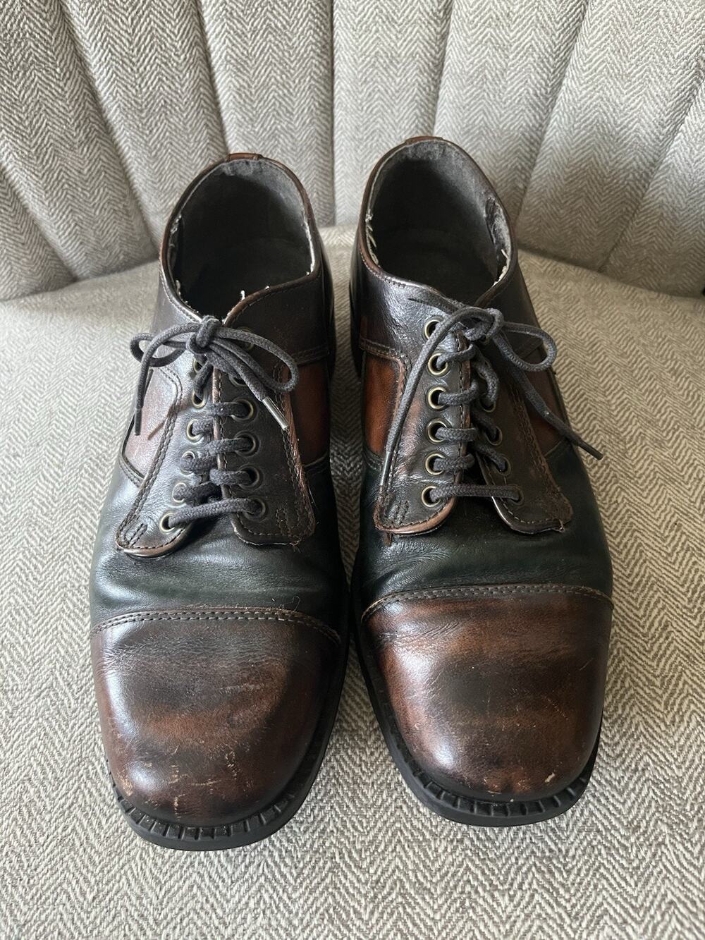 Dexter Brown And Green Saddle Oxford Shoes